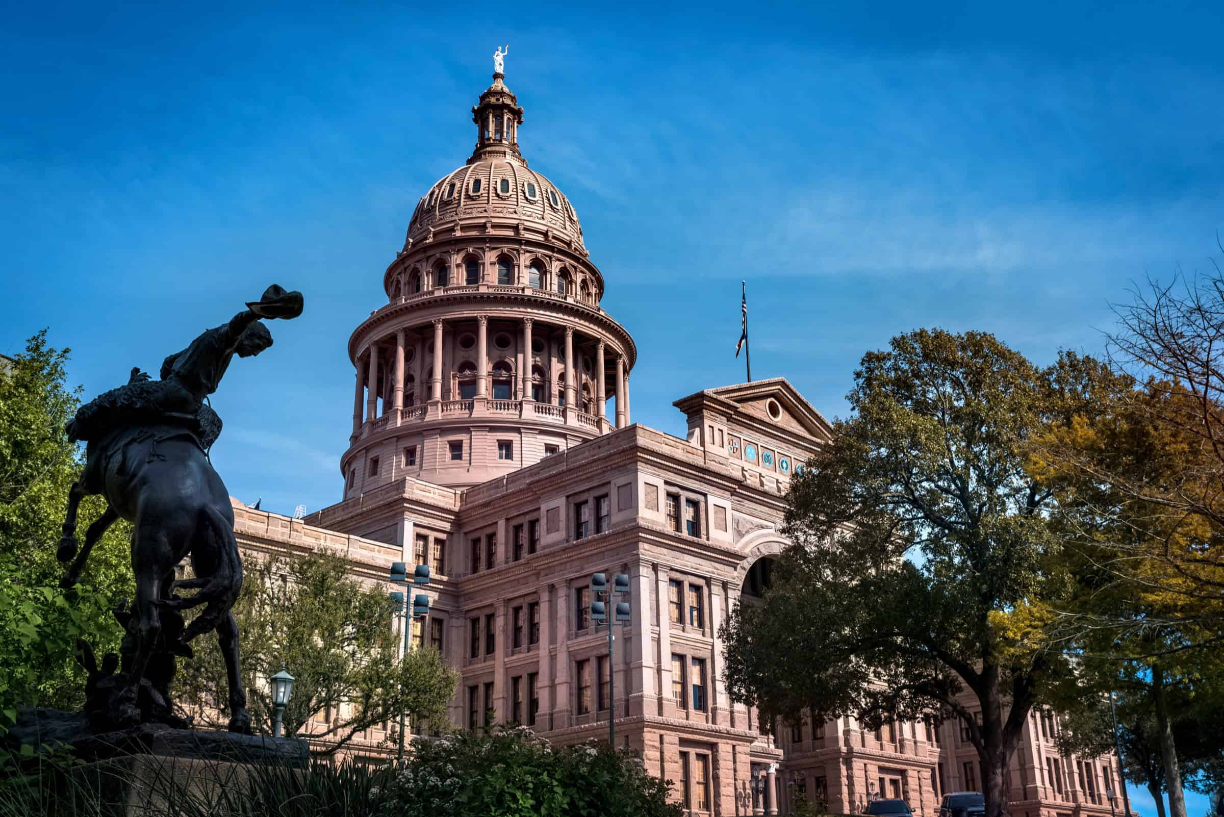 The Texas State Capitol building in Austin